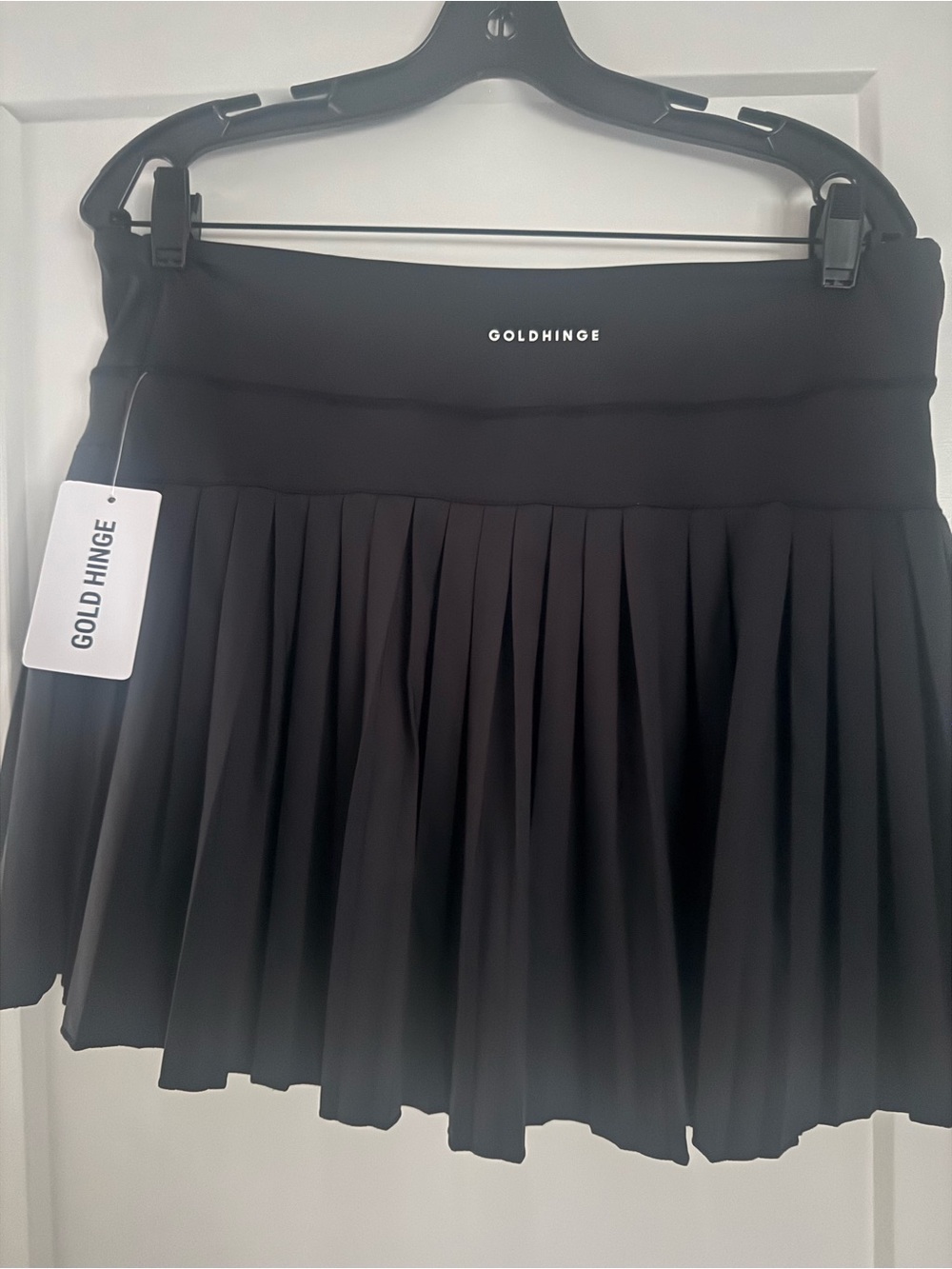 Women’s or Teen Black Pleated Athleisure Skort